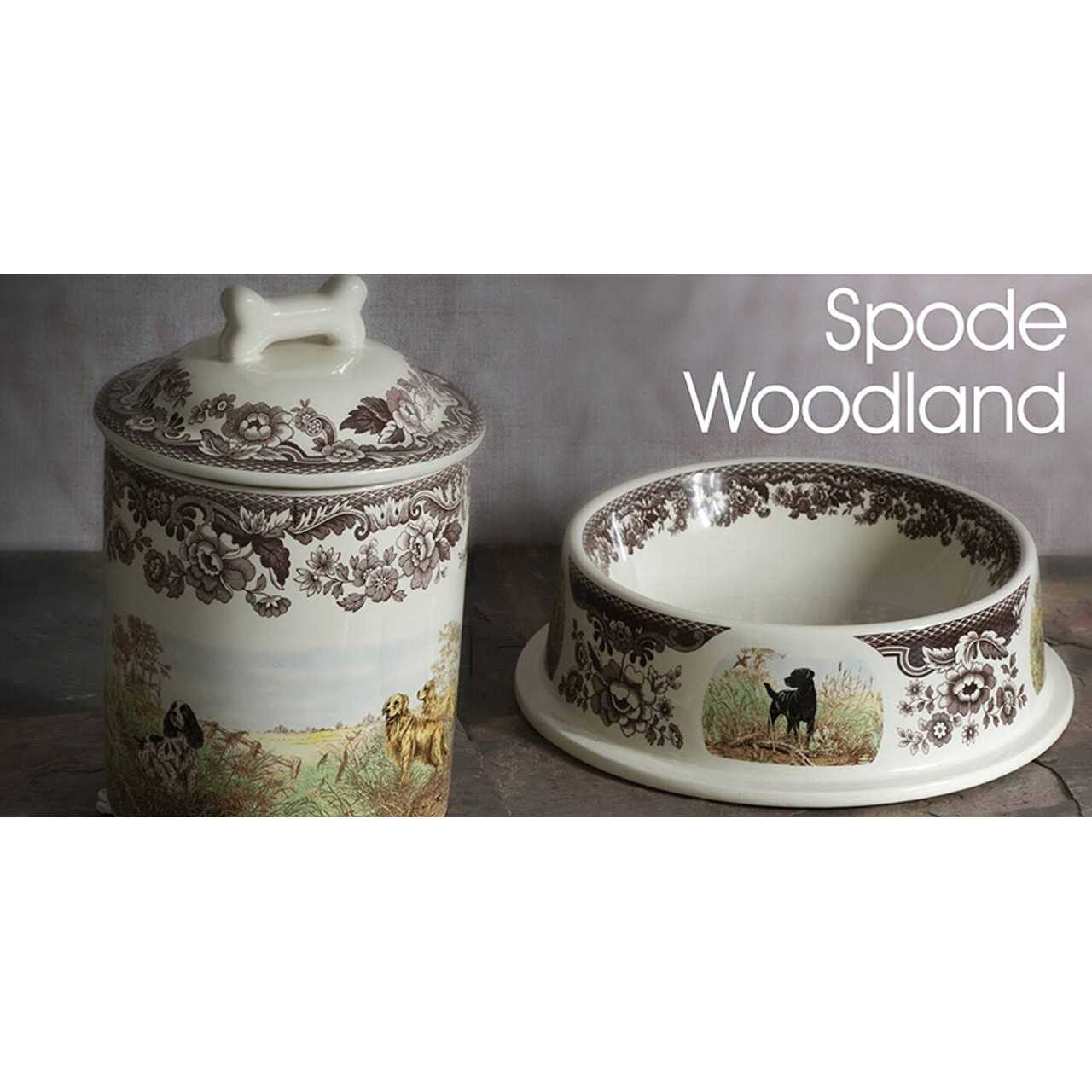 Woodland Hunting Dogs Pet Bowl H623