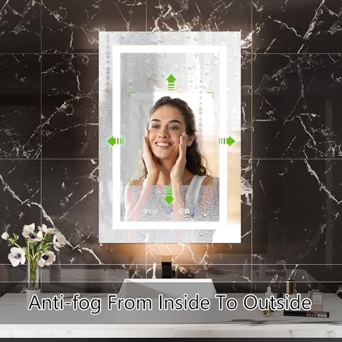 Lighted Medicine Cabinet with Mirror, LED, Anti-Fog O222