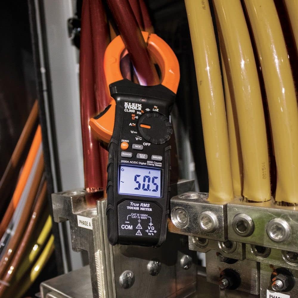 Digital Clamp Meter, Auto Ranging TRMS, AC/DC Voltage and Current, 2000A P6114
