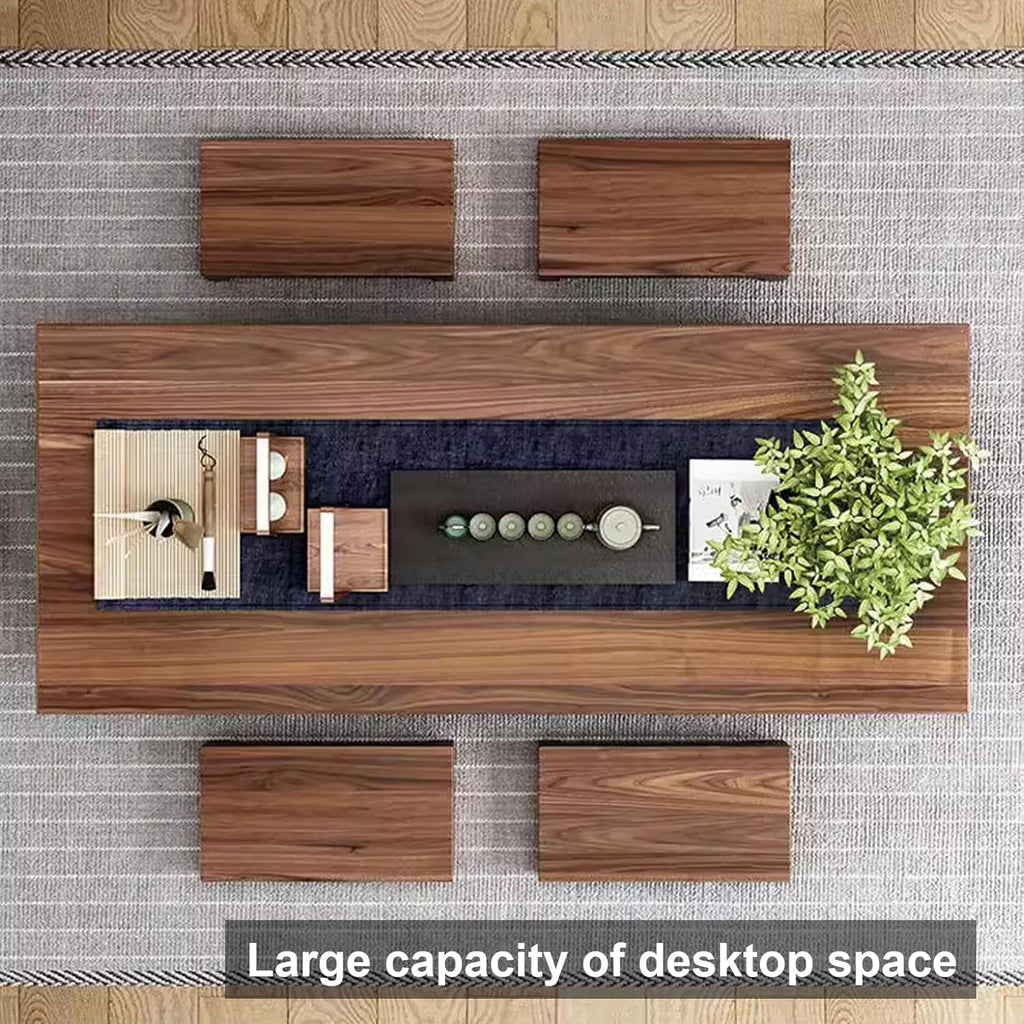 Japanese-Style Solid Wood Low Table for Floor Sitting Dining B850