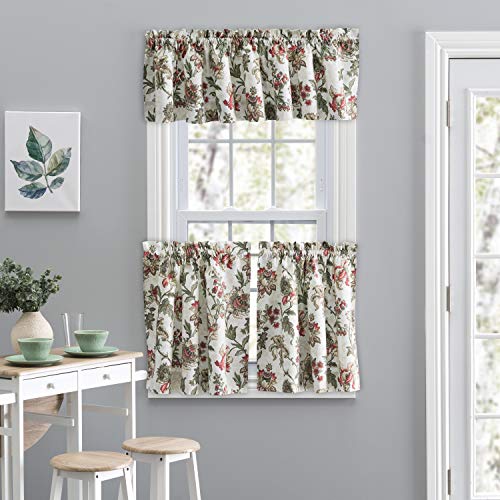 Floral Tailored Tier Curtain, 56" x 24" P5294