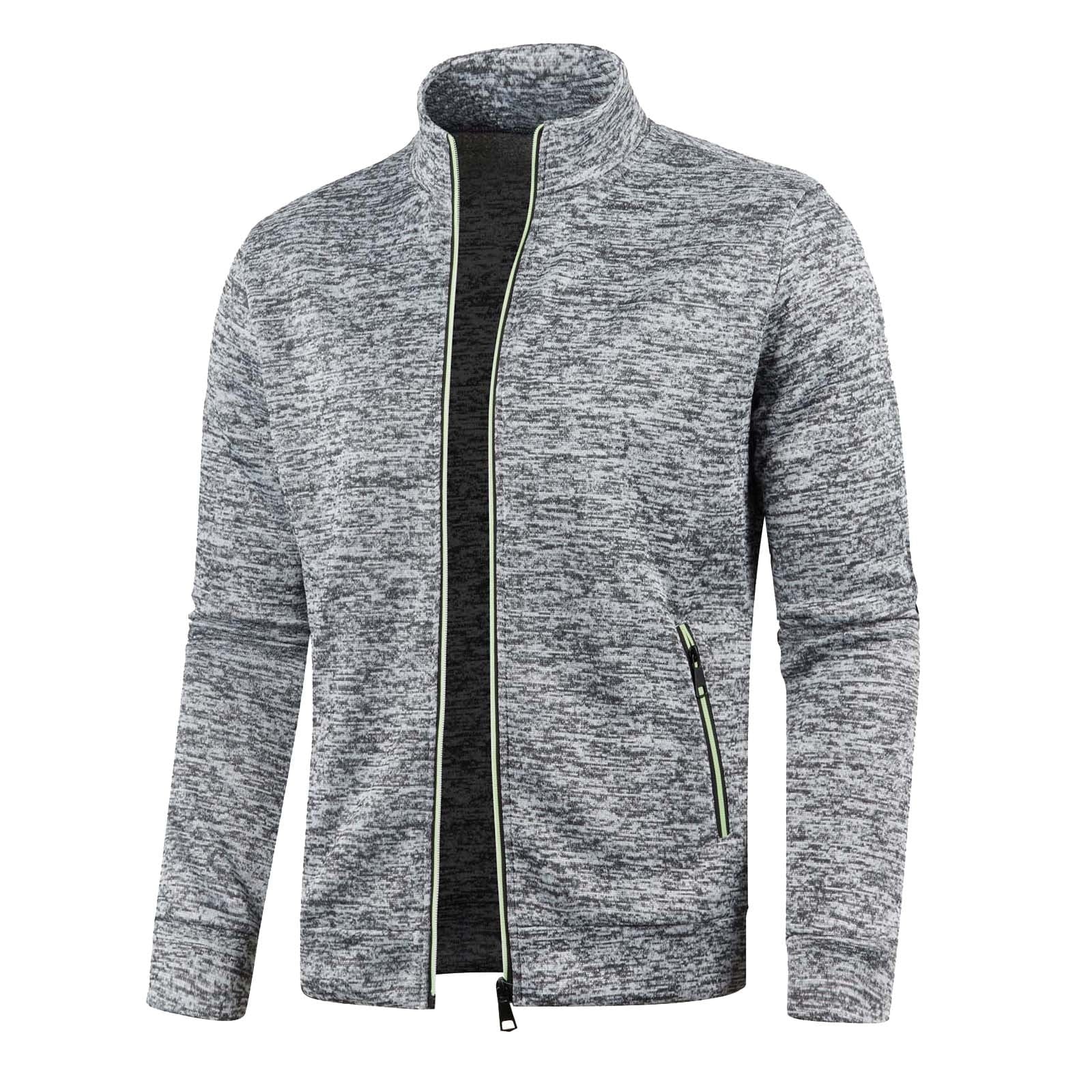 Men's Zip-Up Hoodie with Side Pocket J18854