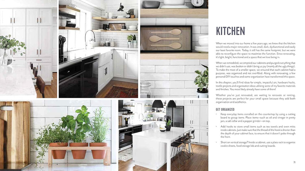 Easy DIY Projects for Small Spaces: Designer Details for Apartments and Condos P552