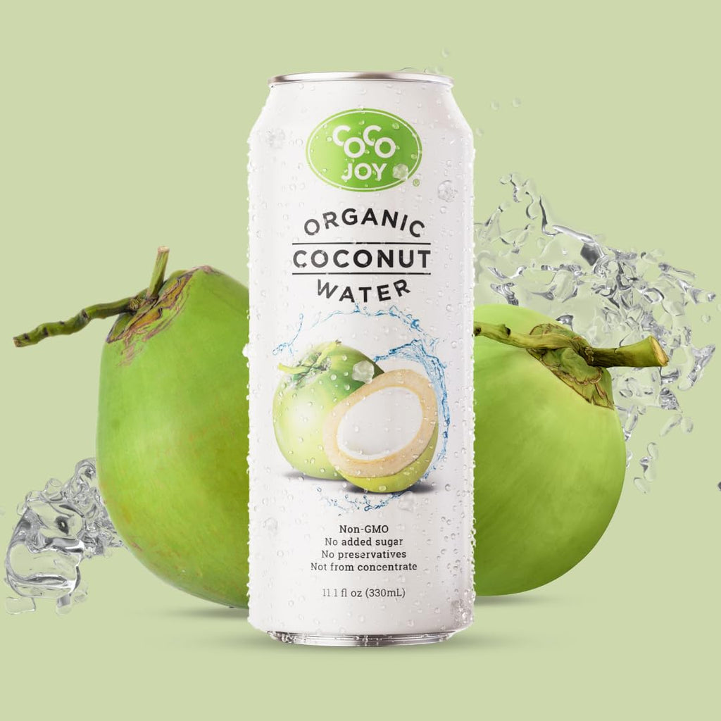 Organic Coconut Water Drink with Electrolytes, 11 Fl Oz (Pack of 12) S9089
