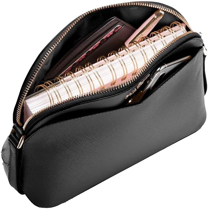 Dome Crossbody Bag in Black C370