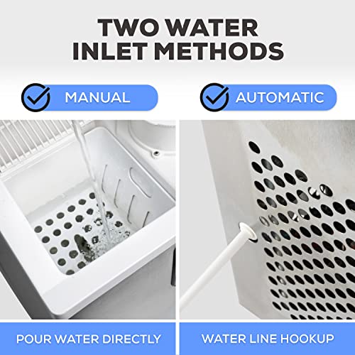 Electric Countertop Ice Maker Machine, Portable, Stainless Steel O32594