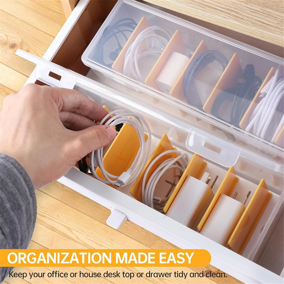 Cable Organizer Box with Lid Q32000
