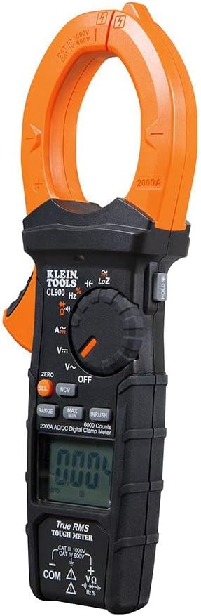 Digital Clamp Meter, Auto Ranging TRMS, AC/DC Voltage and Current, 2000A P6114