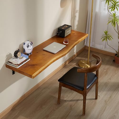 Foldable wall desk for small spaces, solid wood X4228