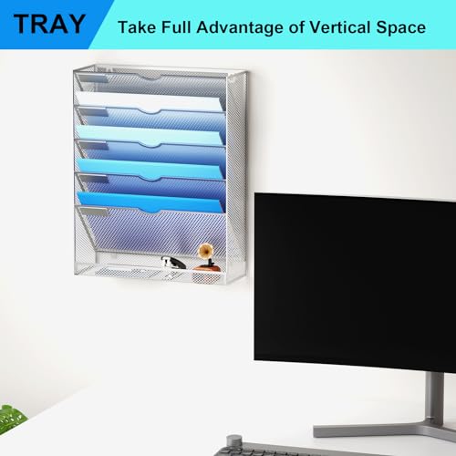 Wall File Organizer 10 Tier, Black N694