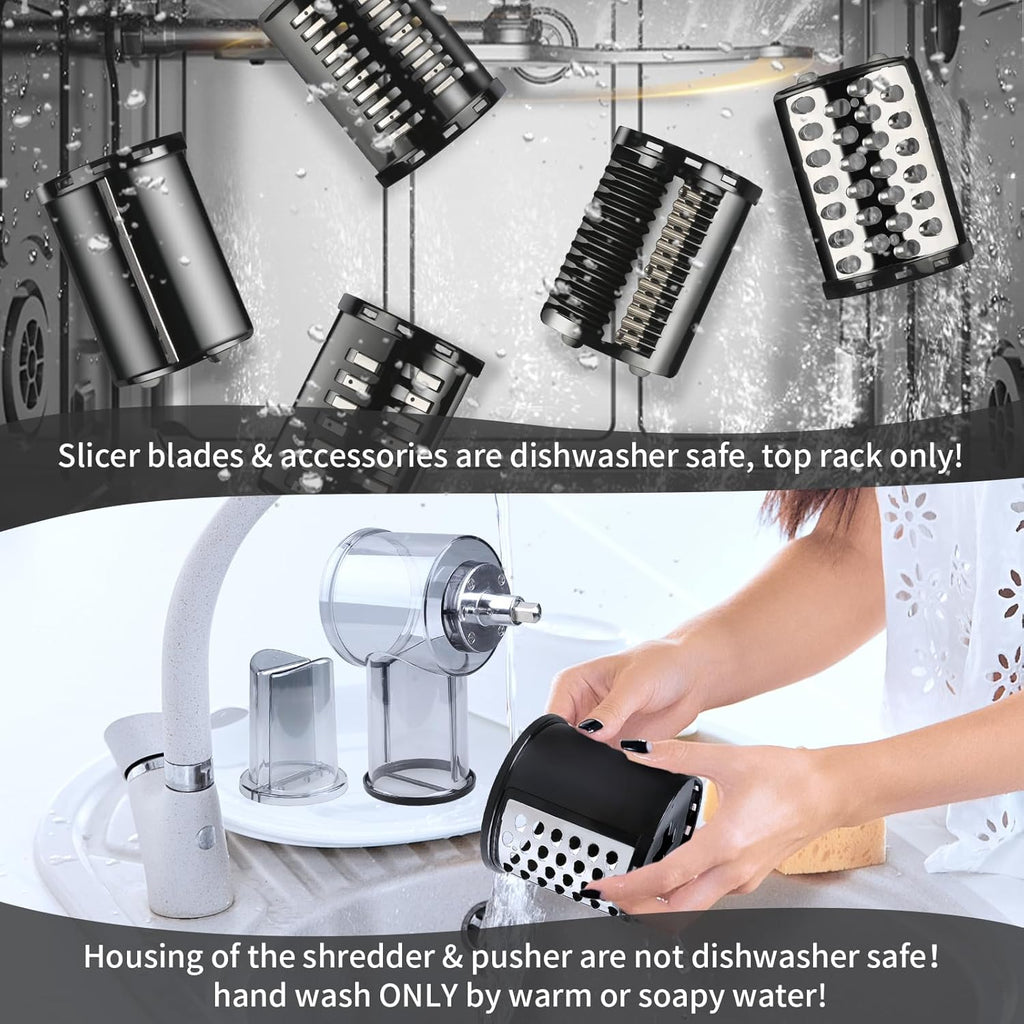 Cheese Grater and Vegetable Shredder Attachments for Stand Mixers T71061