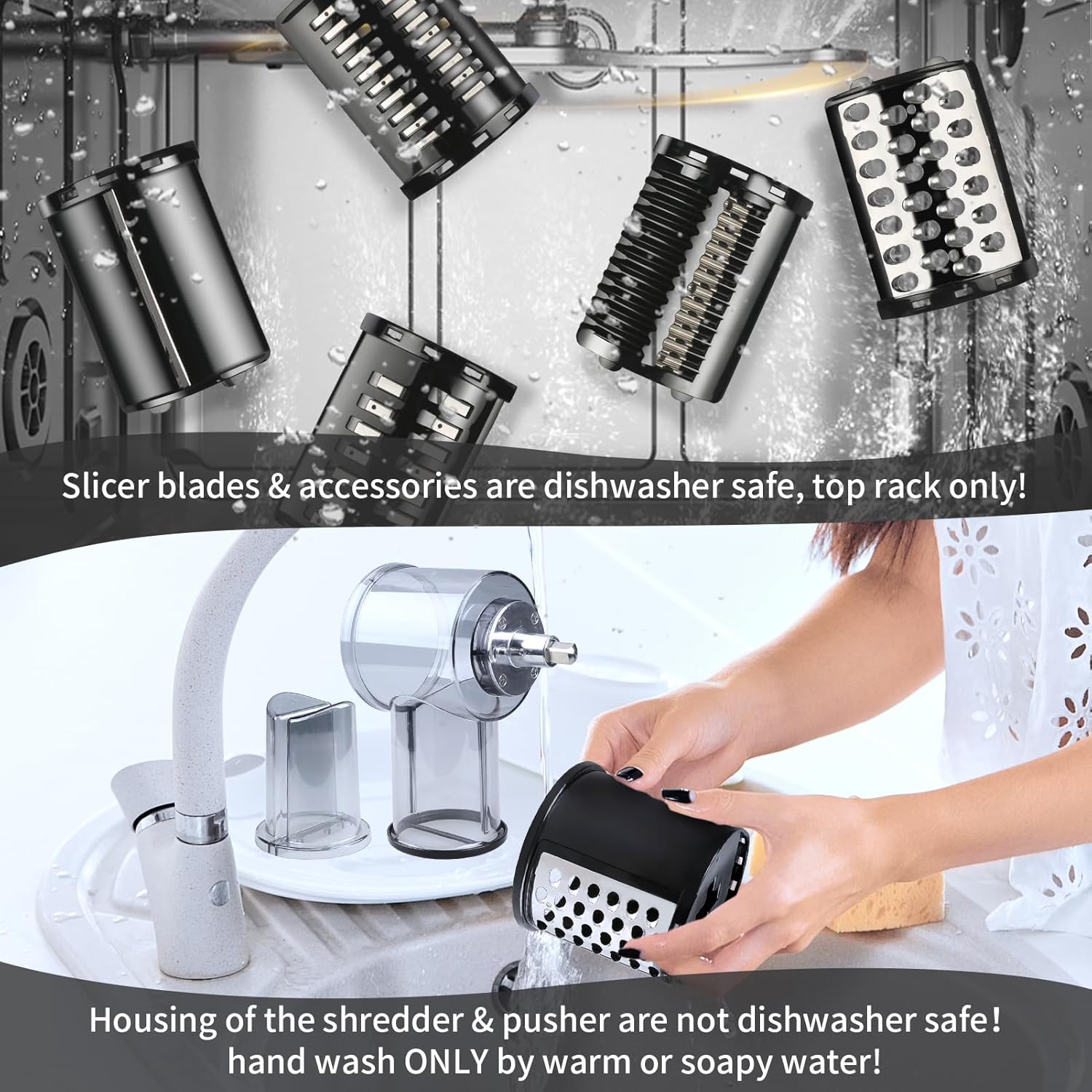 Cheese Grater and Vegetable Shredder Attachments for Stand Mixers T71061