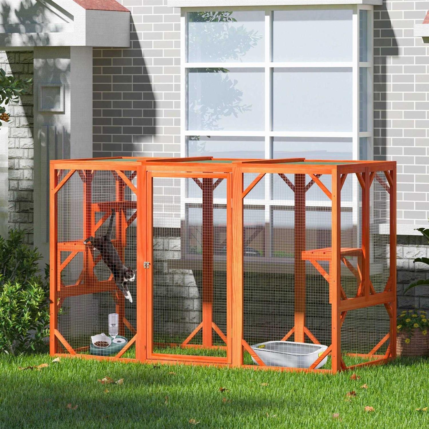 Outdoor Cat Enclosure Playpen Catio J500