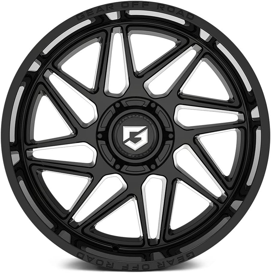 22x10 Custom Wheel - 10 Offset, 6x139.7 Bolt Pattern, Black Rim T7949