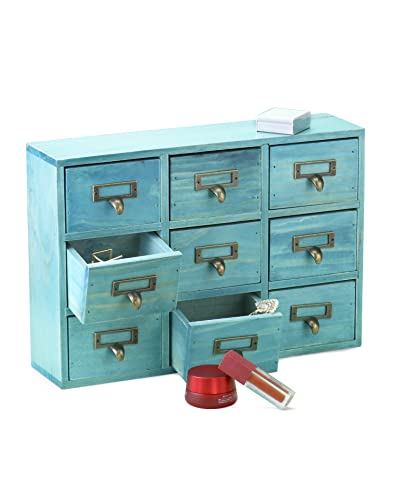 Wooden Desk Drawer Organizer with 9 Drawers for Home Office Storage M7362