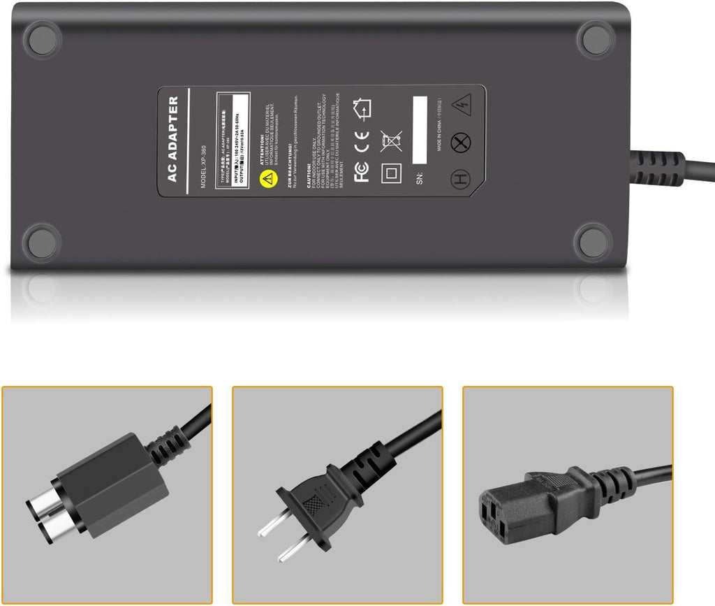 Xbox 360 Slim Power Supply AC Adapter Cord F462091