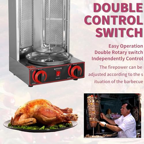 Countertop Rotisserie Grill for Chicken Shawarma Kebab I1731