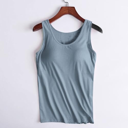 Women's Tank Tops with Built-in Bras Padded Casual Yoga Cami D38087