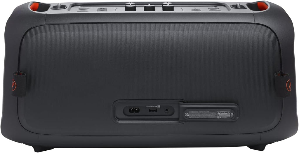 Portable party speaker with built-in lights and wireless mic, IPX4 splashproof B8122
