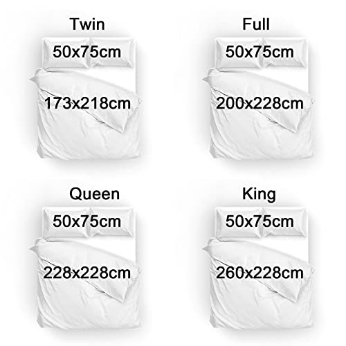 3D Print Kitty Quilt Cover Set with Pillowcase L6340