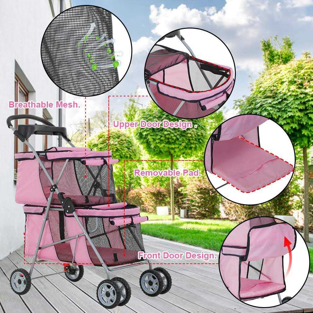 Dog Stroller for Small Medium Dogs Cats O42223