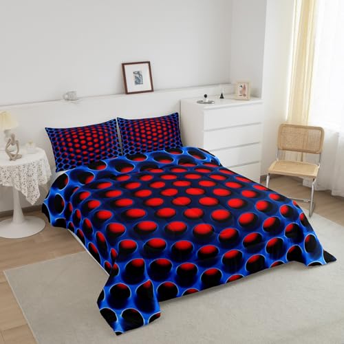 Egyptian Comforter Set 3 Pieces Tribal Style Bedding Full Size Turquoise Aqua E278