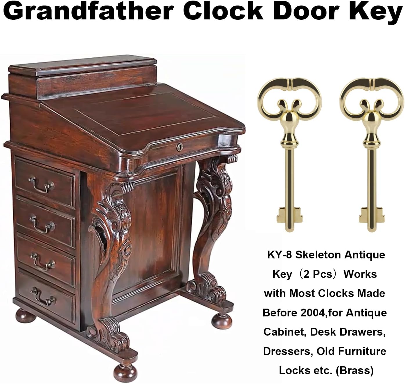 Skeleton Keys Kit for Antique Furniture, Cabinets and Doors (Set of 6) R52016
