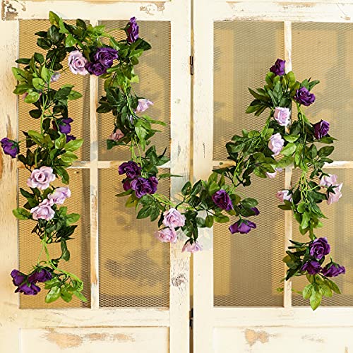 2pcs Artificial Eucalyptus and Peonies Flower Garland for Wall Hanging Decor L87129