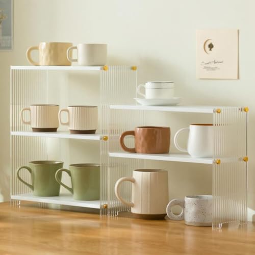 Acrylic Desktop Organizer with Wood Shelf X79705