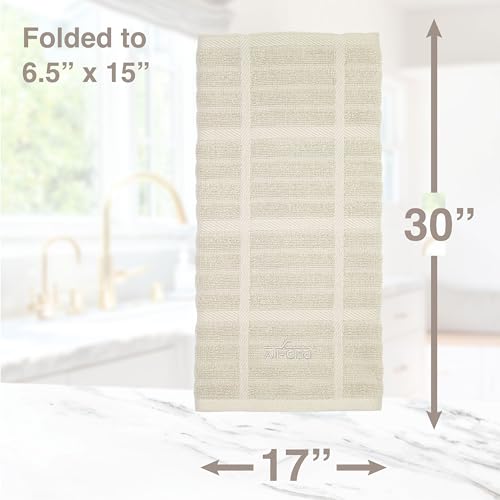 Kitchen Towel, Highly Absorbent, 100% Cotton, 17"x30" X180116