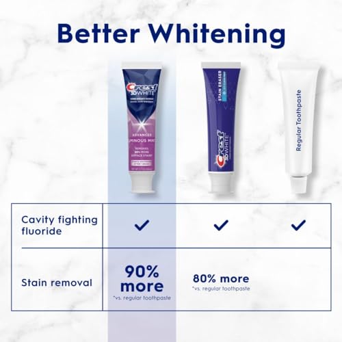 Teeth Whitening Toothpaste, Mint, 3.7 oz Pack of 4 X342