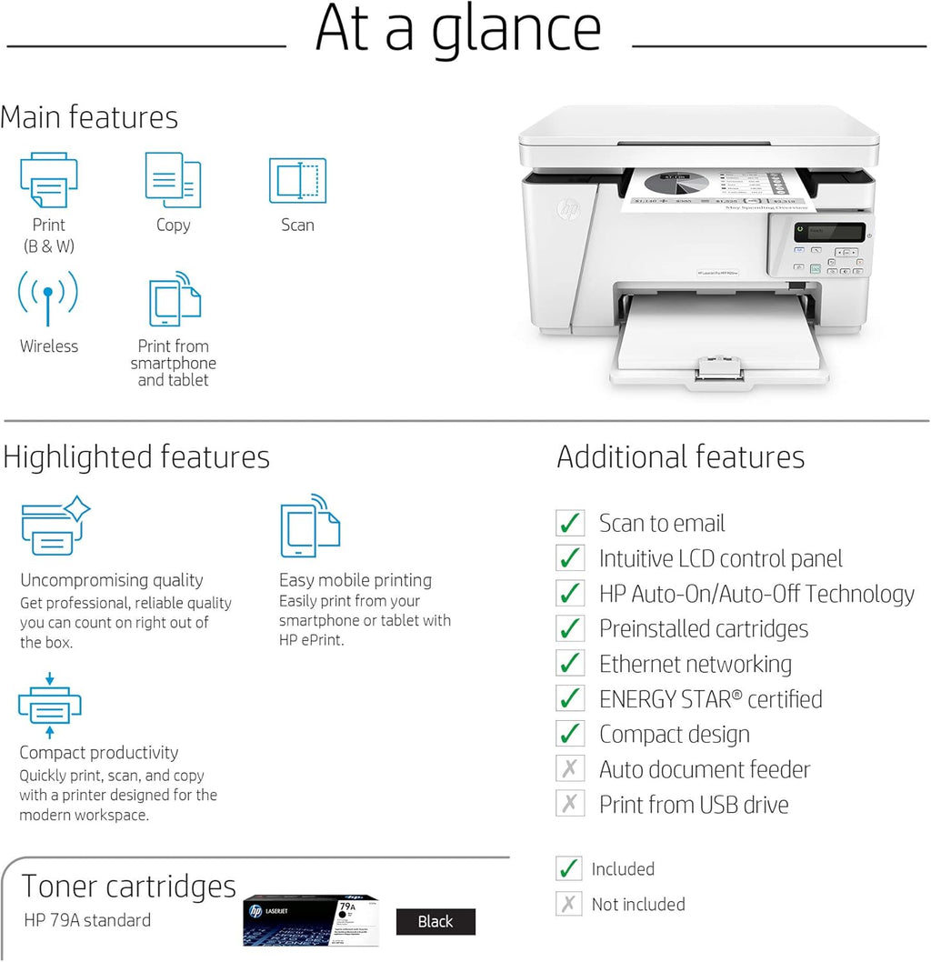 Wireless All-in-One Compact Laser Printer H206968