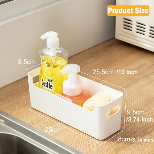 2 Pack Adhesive Over Cabinet Door Organizer, No Drilling Storage Containers F613