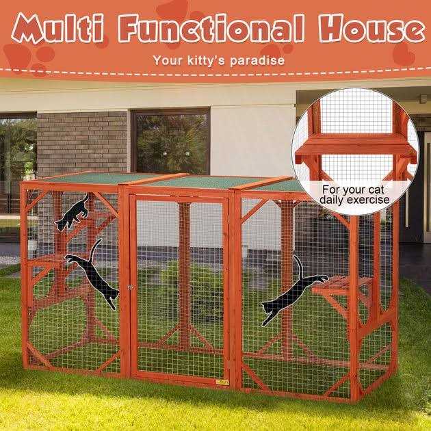 Outdoor Cat Enclosure Playpen Catio J500