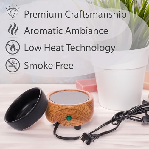 White Farmhouse Wax Warmer for Scented Wax - Electric Plug In Q9666