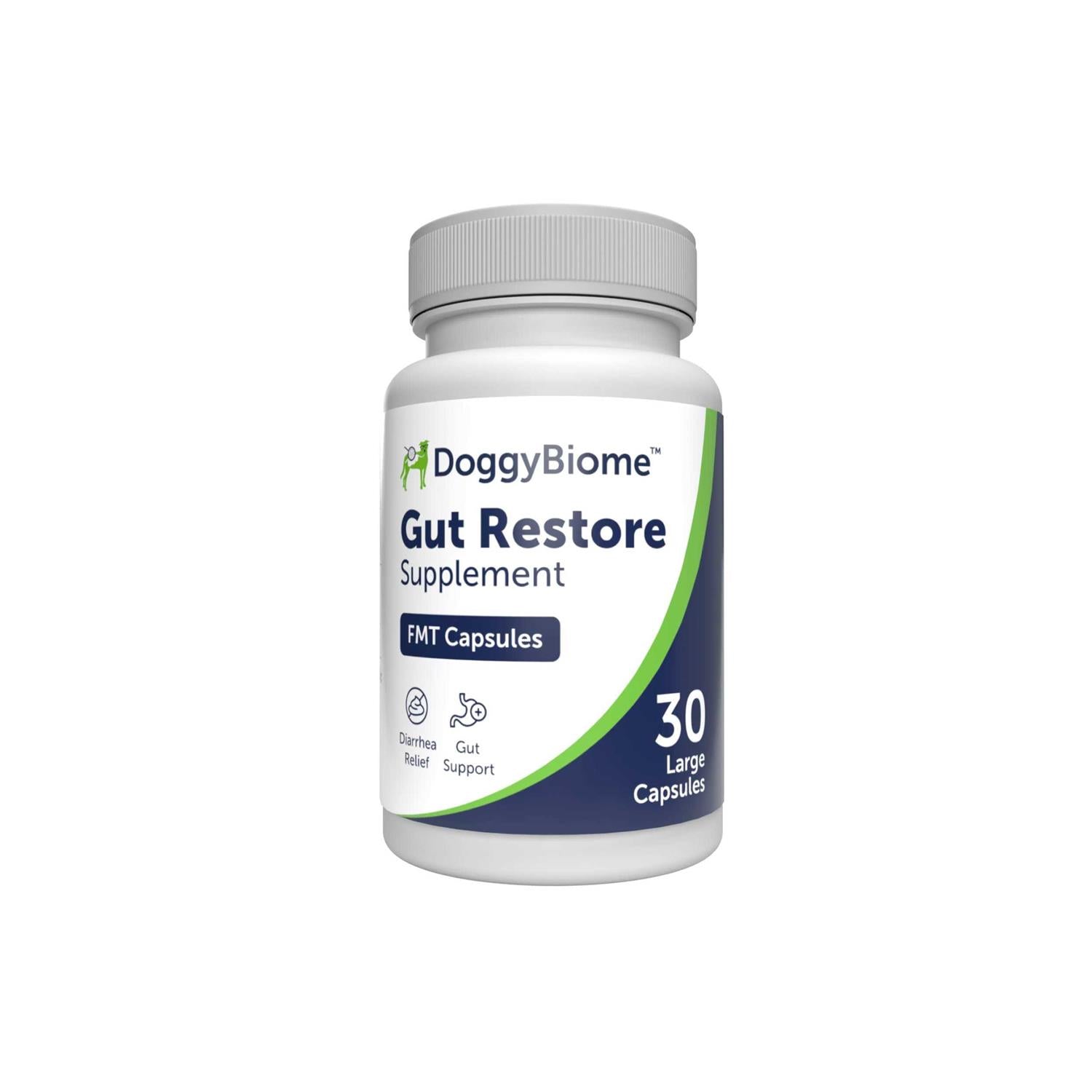 Gut Restore Supplement for Dogs, 30 Capsules A282438