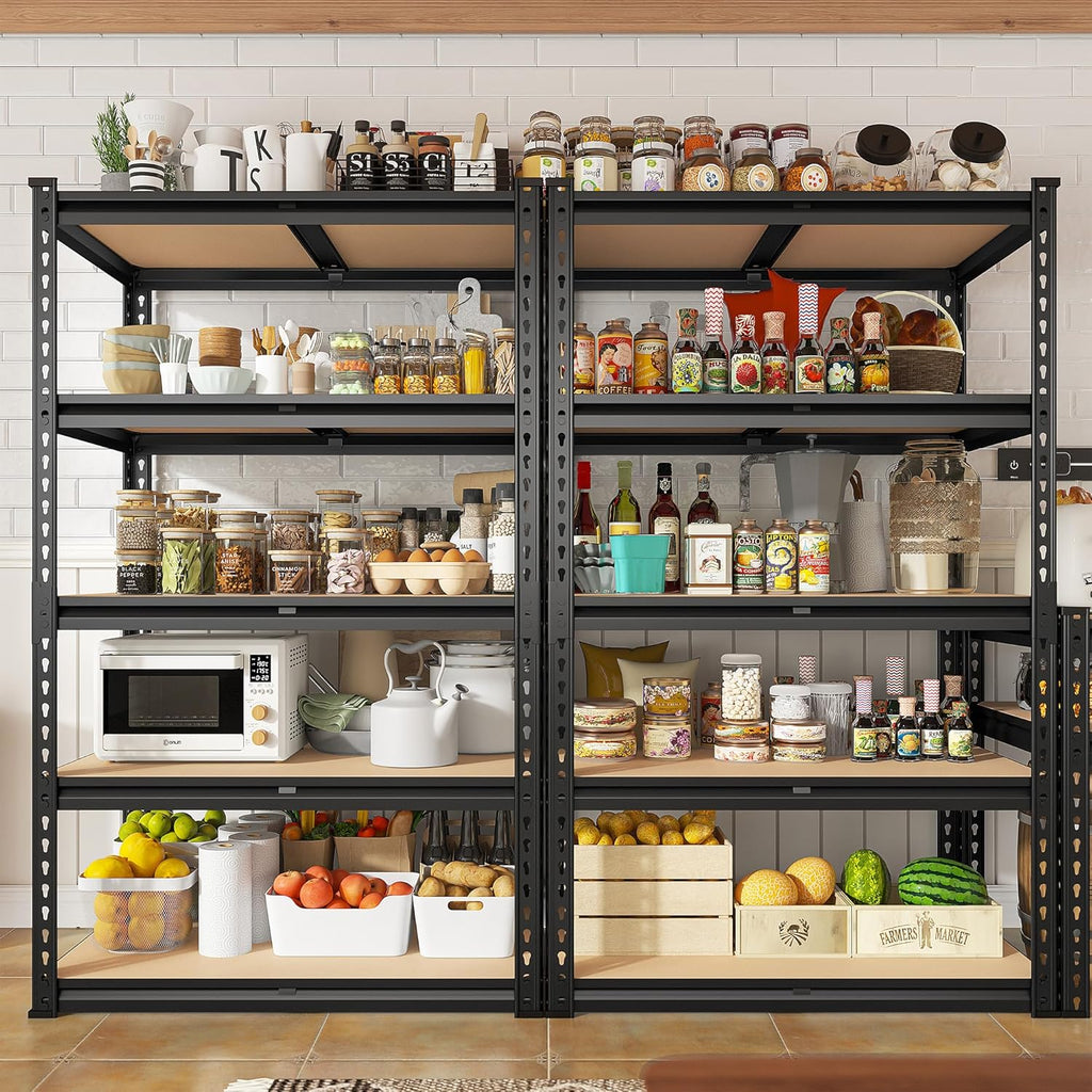 Heavy Duty 5-Tier Garage Shelving Unit, 60" H x 28" W x 14" D F3895