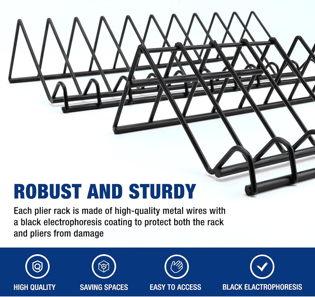 2-Pack Plier Organizer Rack, Tool Box Storage Holder, 20 Slots N5899