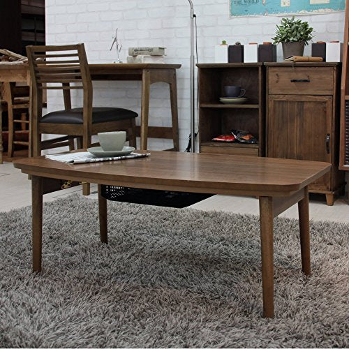 Kotatsu Heater Table with Folding Legs, Natural Oak Finish B60421