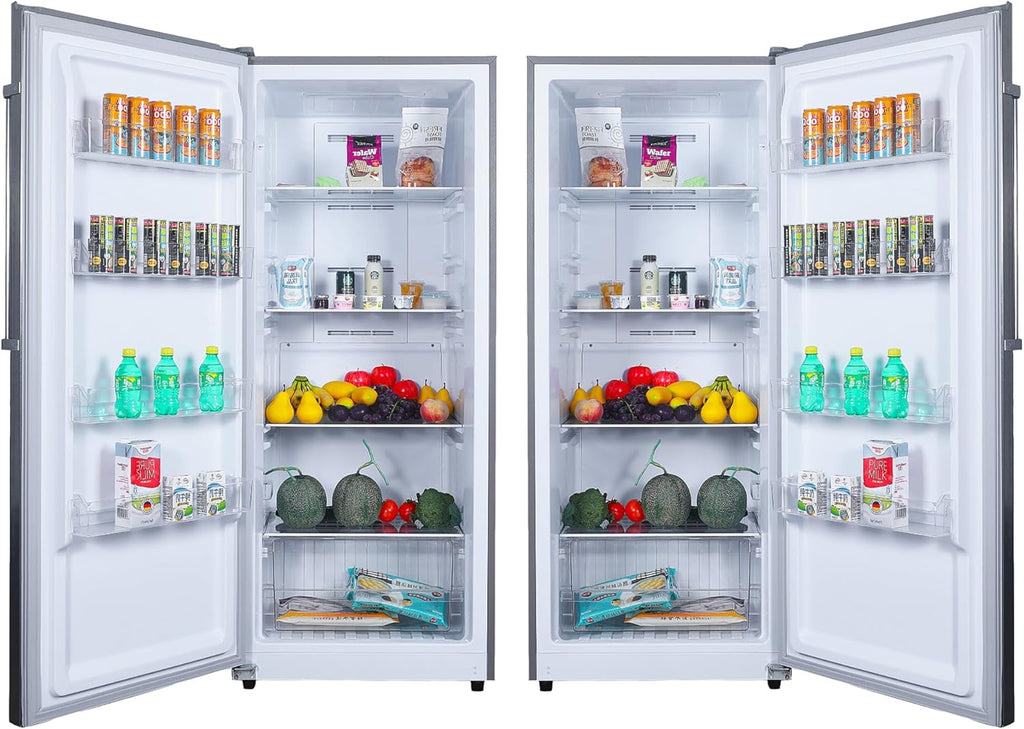 Upright Freezer Convertible Garage Ready 28in Wide 110V Stainless P11832