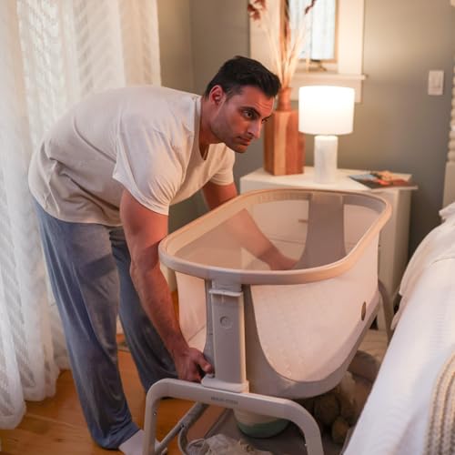 Portable Baby Bassinet, Height Adjustable, Breathable Mesh I216601
