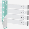Ruichang Drawer Dividers Organizer Separators Expandable - Bamboo 4-Pack Adjustable Drawer Organization Inserts for Clothes, Kitchen Utensils, and Dresser (Bamboo,17-22'')