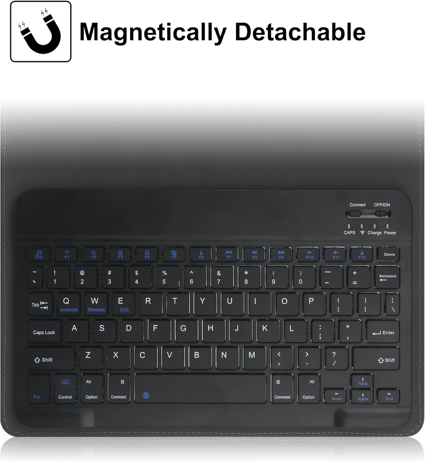 Universal Tablet Case with Wireless Bluetooth Keyboard and Pen Holder V14943