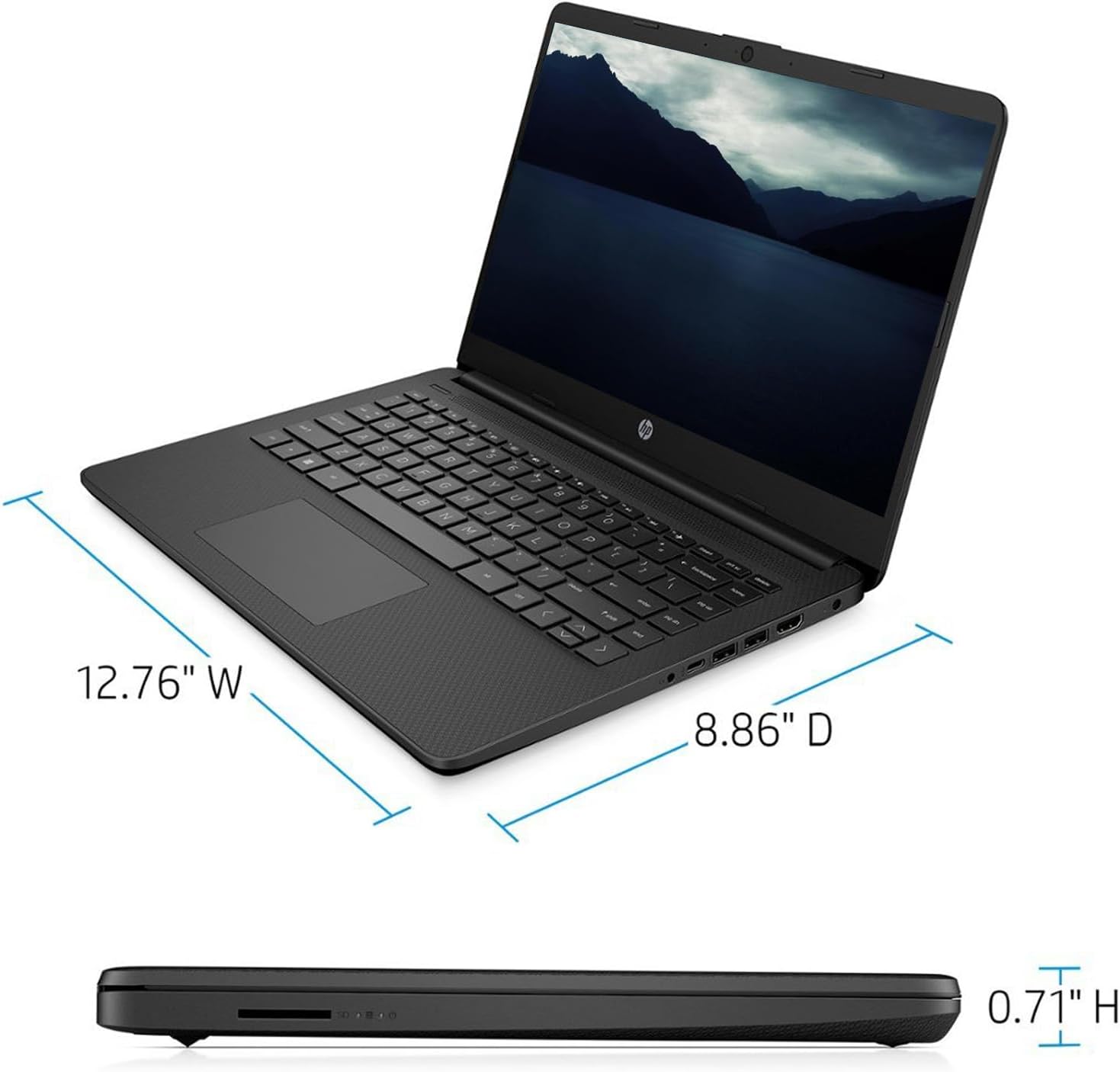 14" HD Laptop, Intel Celeron N4120, 8GB RAM, 128GB Storage, Windows 11 E797