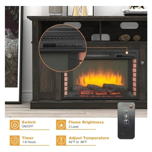 Electric Fireplace TV Stand for Modern Entertainment Center J976330