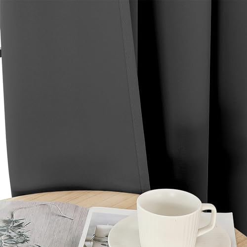Blackout Curtains 108 Inch Length 2 Panels, Thermal Insulated, Room Darkening Grommet Drapes for Bedroom Living Room U463796