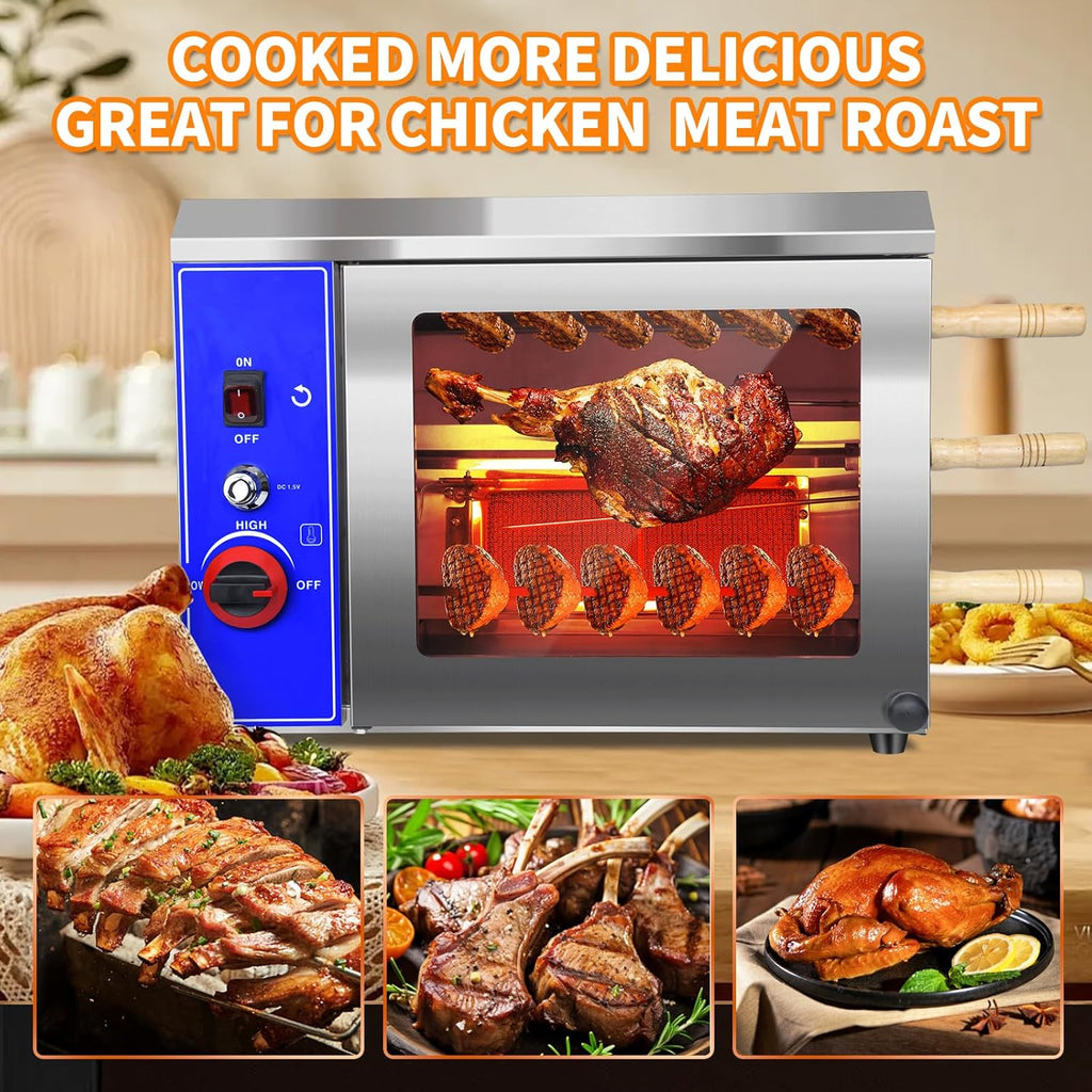 Gas Rotisserie Oven Shawarma Grill Machine with 3 Auto Rotating O806040