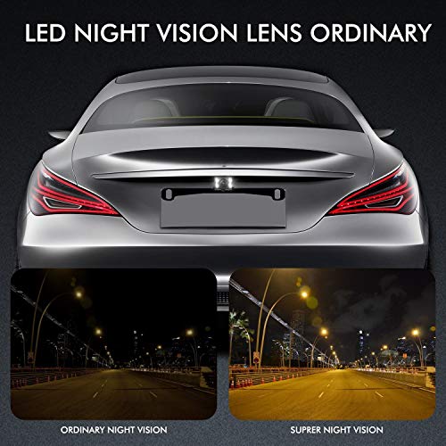 Rear View Mirror Camera with 4.3" Monitor, Night Vision, IP68 Waterproof Backup Camera for Car L261