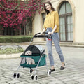 Dkeli Dog Stroller Folding Cat Stroller Pet Strollers for Small Dogs &amp; Cats with Cup Holder - Pet Supplies online store