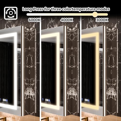 Lighted Medicine Cabinet with Mirror, LED, Anti-Fog O222